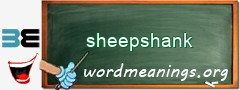 WordMeaning blackboard for sheepshank